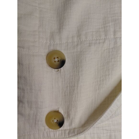 MANGO MNG Suit Women's Off-White Cropped Textured Jacket Size S/M - Picture 11 of 14